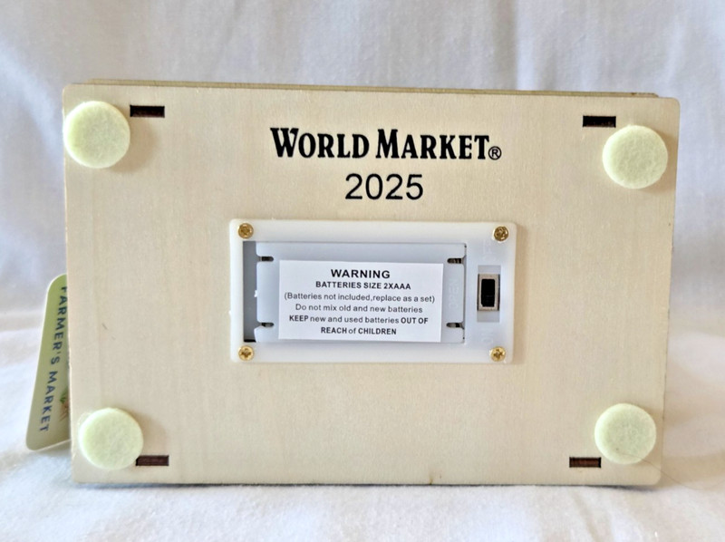 World Market Easter Light-Up LED FARMER'S MARKET STALL, 7.5"x6"x4" NEW gallery