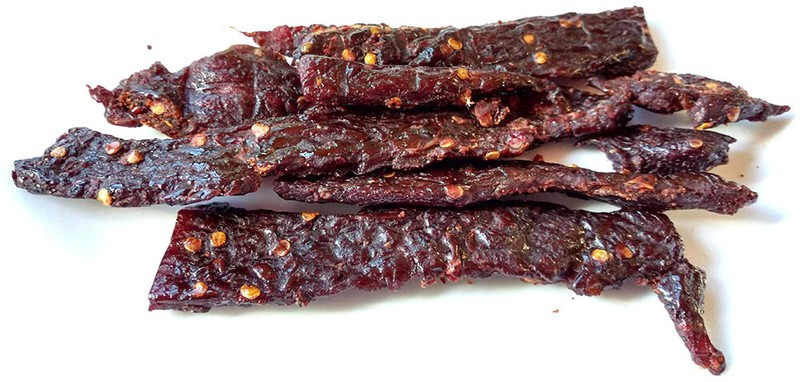 Chernobyl Ghost Pepper Beef Jerky Extremely HOT!!! Jerky Hut 8oz Bag *1/2 Pound* gallery