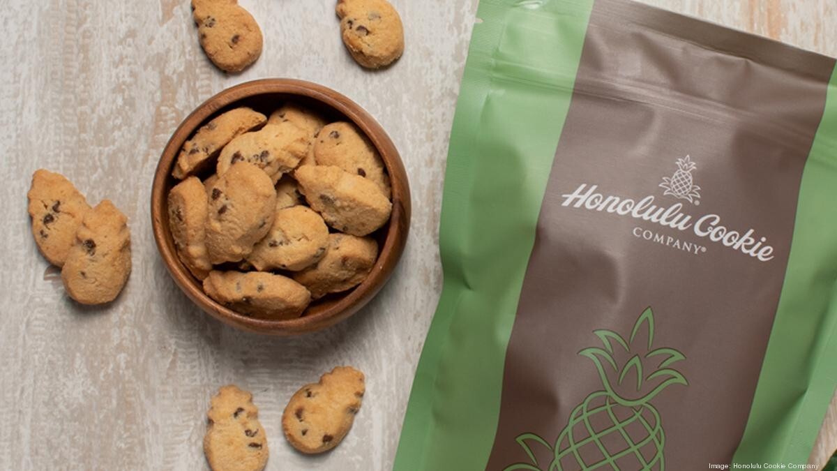 Honolulu Cookie Co. Mini Bites Chocolate Chip Macadamia Shortbread 16oz Bag x4 gallery