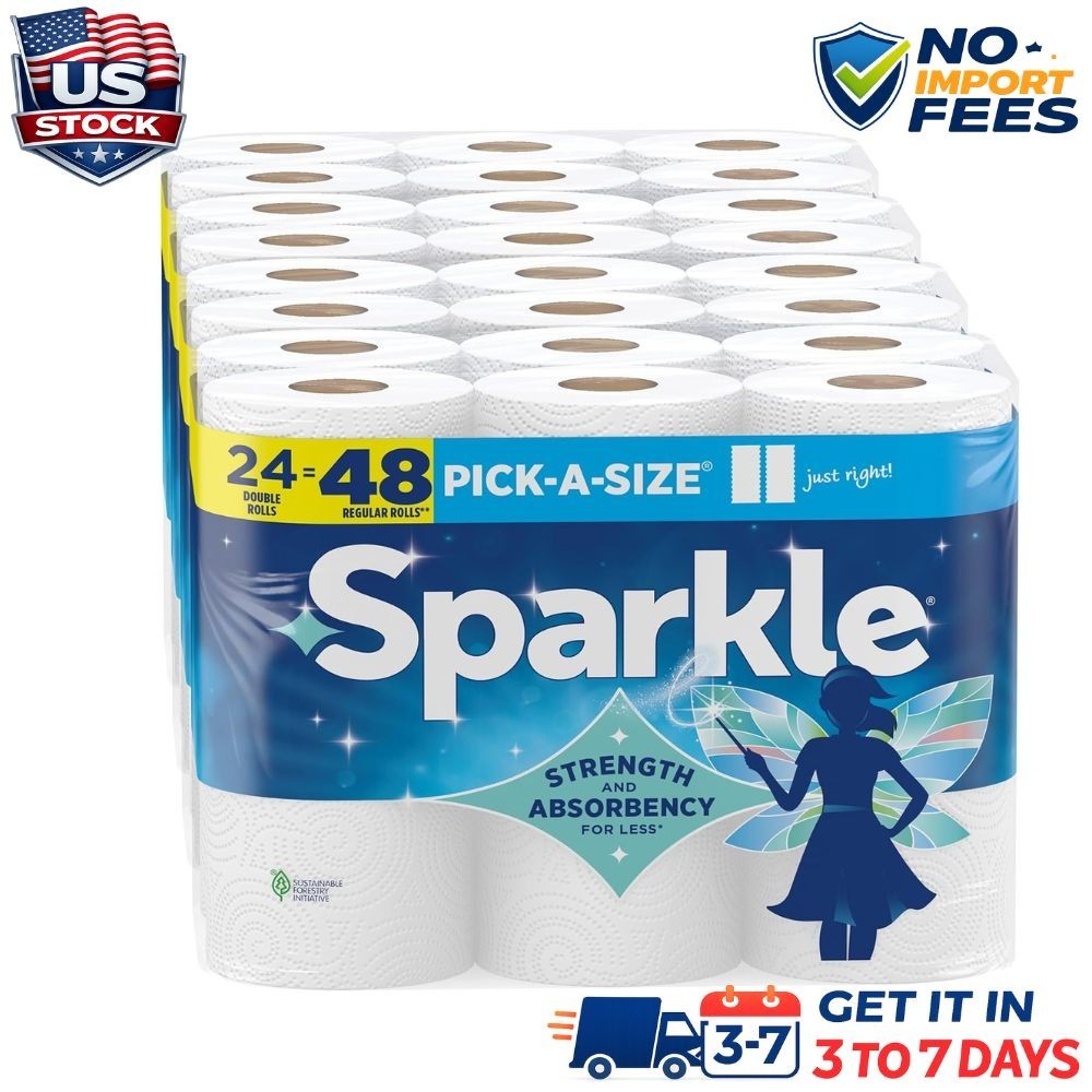 Pick-A-Size Paper Towels, 24 Double Rolls (2,640 Sheets Total) Strong 2 Ply gallery