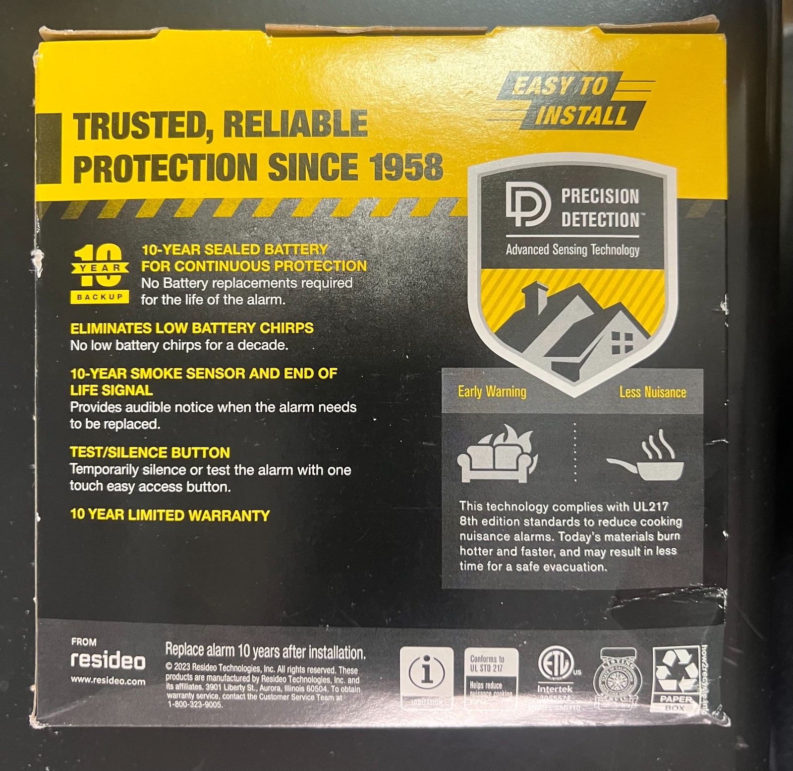 BRK 10 Year Battery-Powered Ionization Smoke Detector-SMI110 T45 2530 gallery