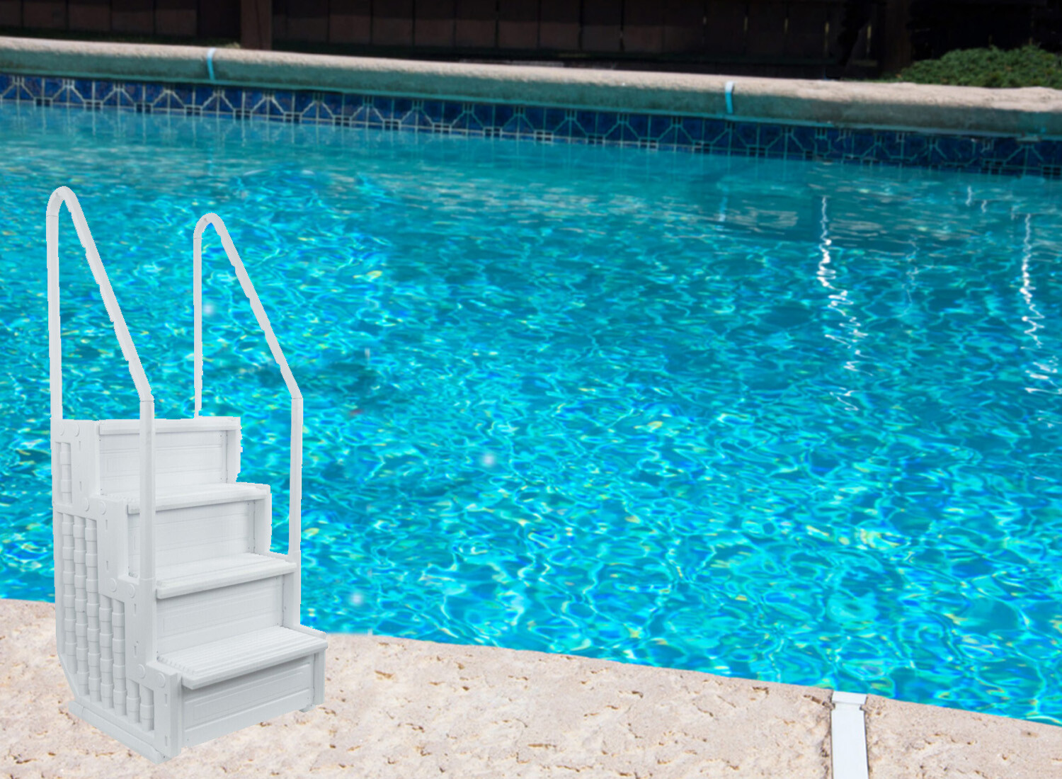 Everest Above Ground Swimming Pool Step (Choose Pool Step or Step Light) gallery