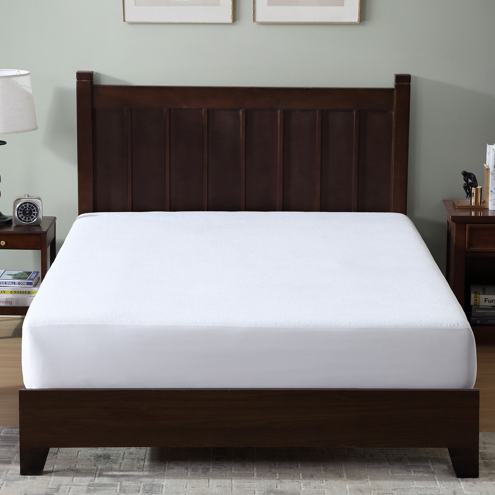 Waterproof Mattress Protector Cover Soft Terry Deep Pocket up to 18" ClevaHome gallery