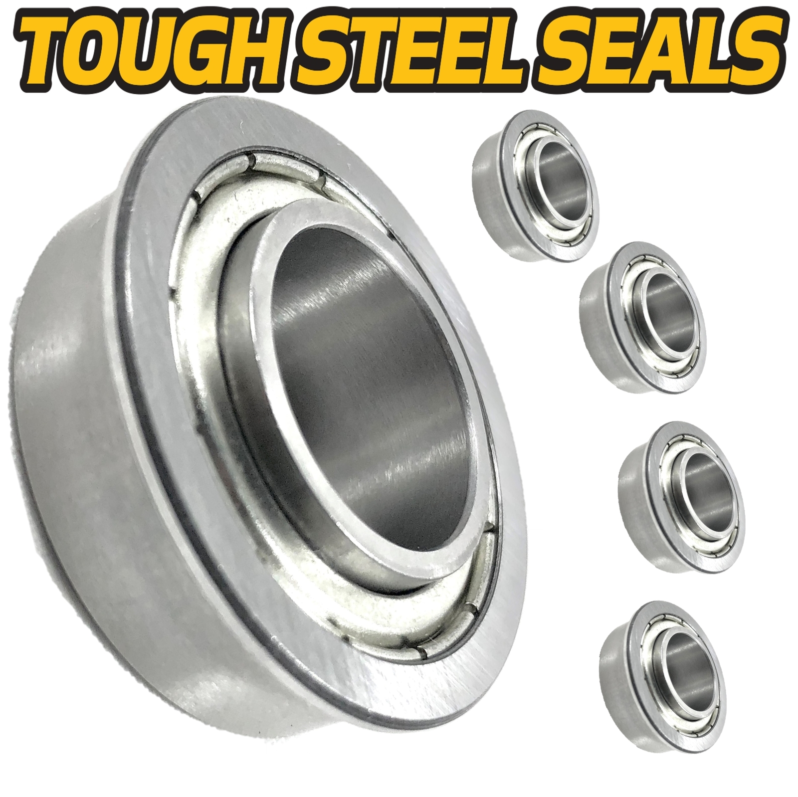 (2 Kit) Stainless Steel Axle & Bearings for Ariens Zoom: 34" 42" 44" 48" 50" 52" gallery
