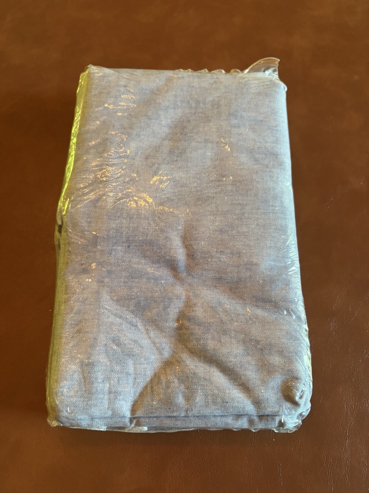 NEW Ralph Lauren Blue Chambray Standard Pillowcases Set Of 2 Irregular Vtg USA gallery