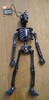 SKELETON black Hanging Plastic 32x15x5.5cm New Funky Fun Decoration gallery