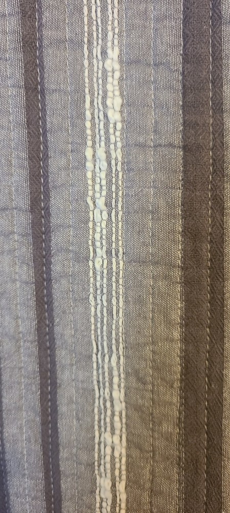 Frye Grey White Striped Waverunner Queen/King (2) 100% Cotton Outer 30L X 20W