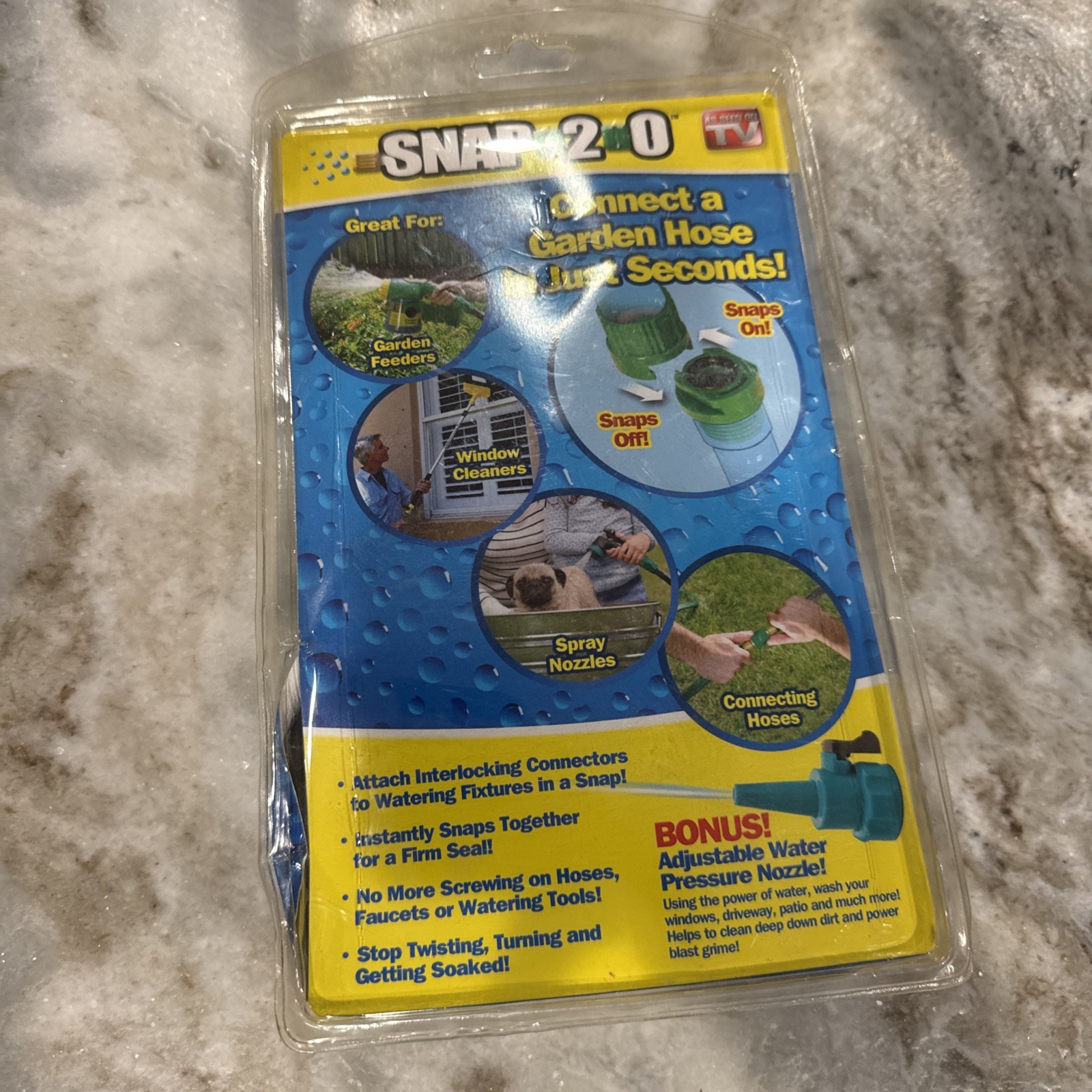 AS SEEN ON TV - SNAP 2-0 Connect Garden Hose In Sec +BONUS Water Pressure Nozzle gallery