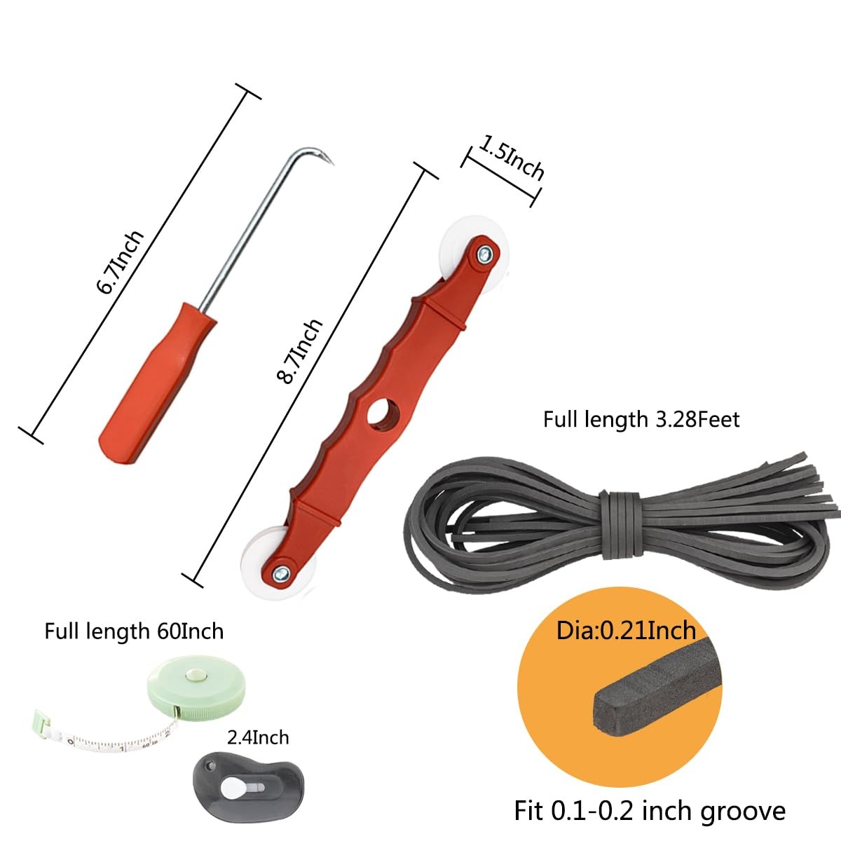New Window Screen Replacement,48"X118" Screen Repair Kit for Window, Charcoal Fi gallery