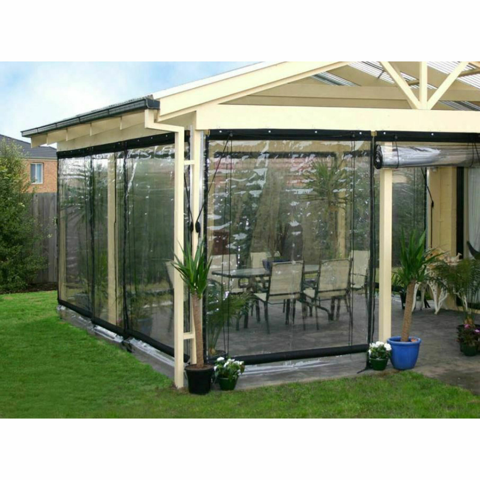 NEW Waterproof Heavy Duty Industrial Commercial PVC Vinyl Clear Curtain Walls gallery