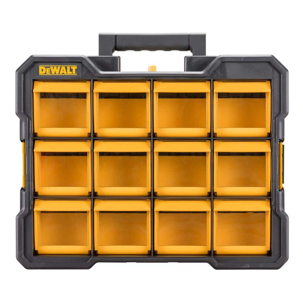 Plastic 12-Compartment Small Parts Organizer Flip Bin gallery