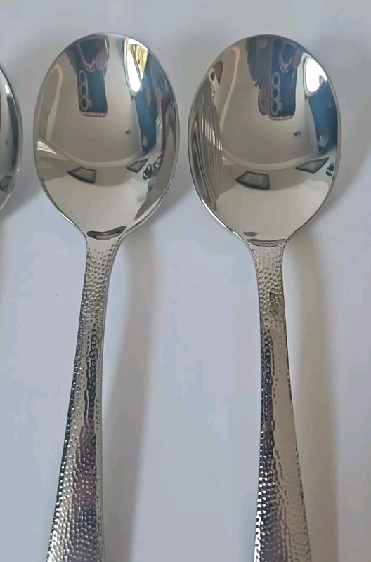 Lenox HAVESON Stainless Silverware Flatware Set Of 4 Soup Spoons 7 " #28E gallery