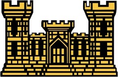 U.S. Army Engineer Castle Wall Window Vinyl Decal Sticker Military