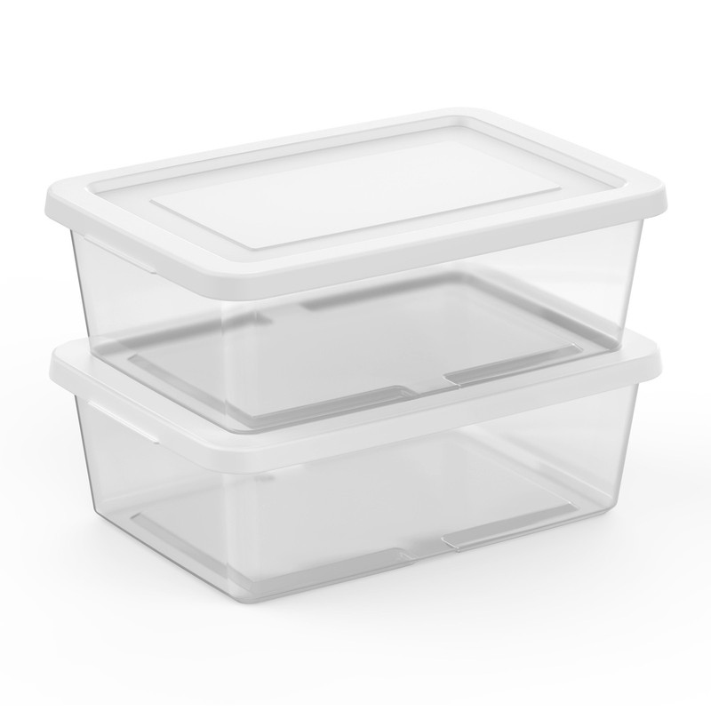 Sterilite 12Qt Storage Box, Stackable Plastic Container, Home Organizer, 12 Pack gallery