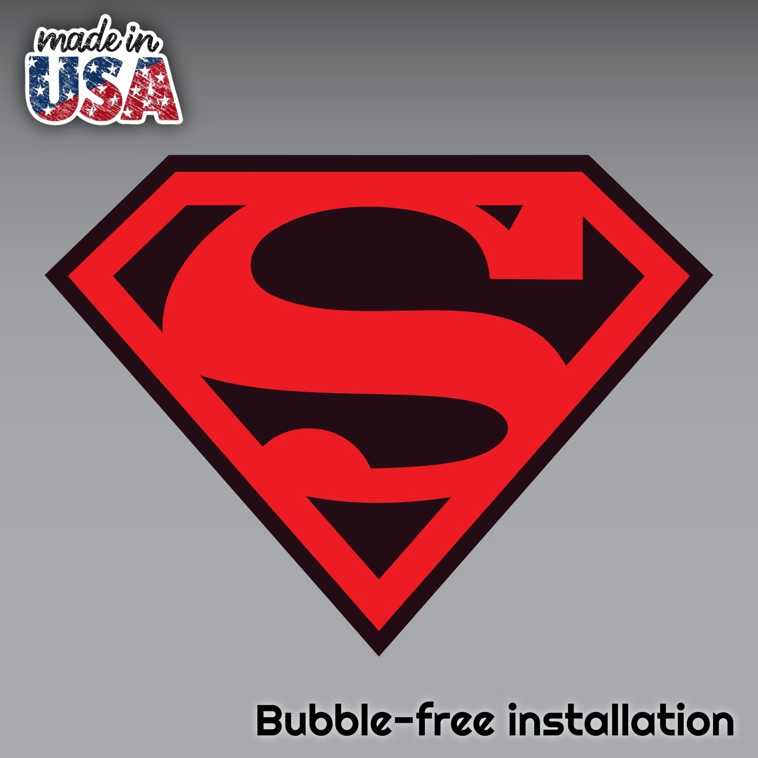 Diecut Vinyl SuperMan LOGO Decal Sticker Comic Colored BatMan Marvel gallery