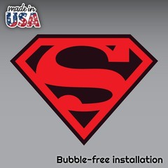 Diecut Vinyl SuperMan LOGO Decal Sticker Comic Colored BatMan Marvel
