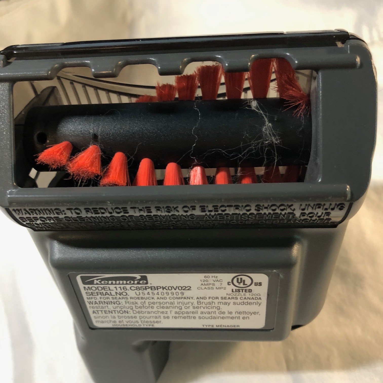 Kenmore Power Mate Powerhead Mdl16-C85PBPK0V022 REF G1-10598 gallery