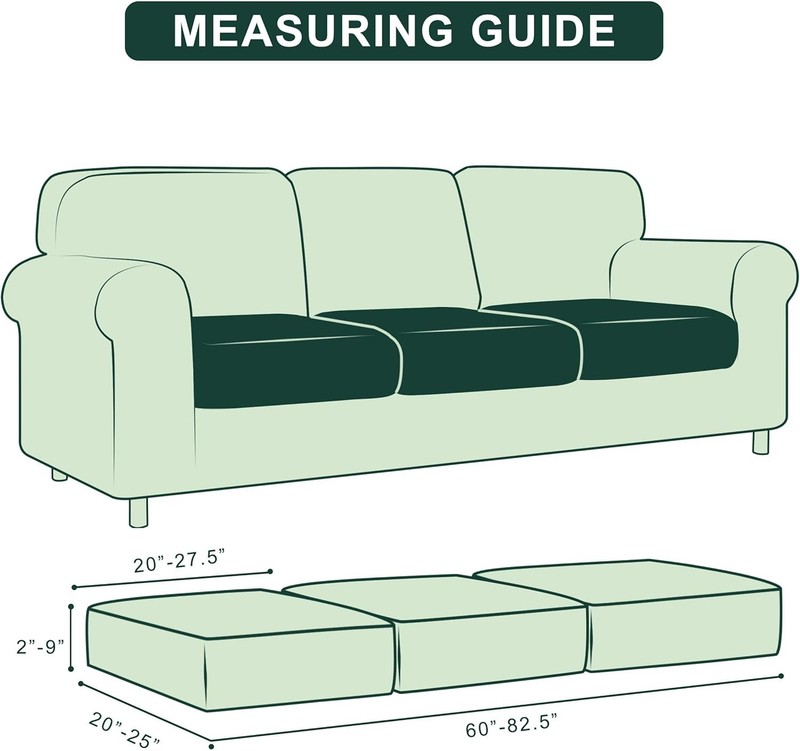 Stretch Couch Cushion Slipcovers Reversible Cushion Replacement Slipcovers Sofa gallery