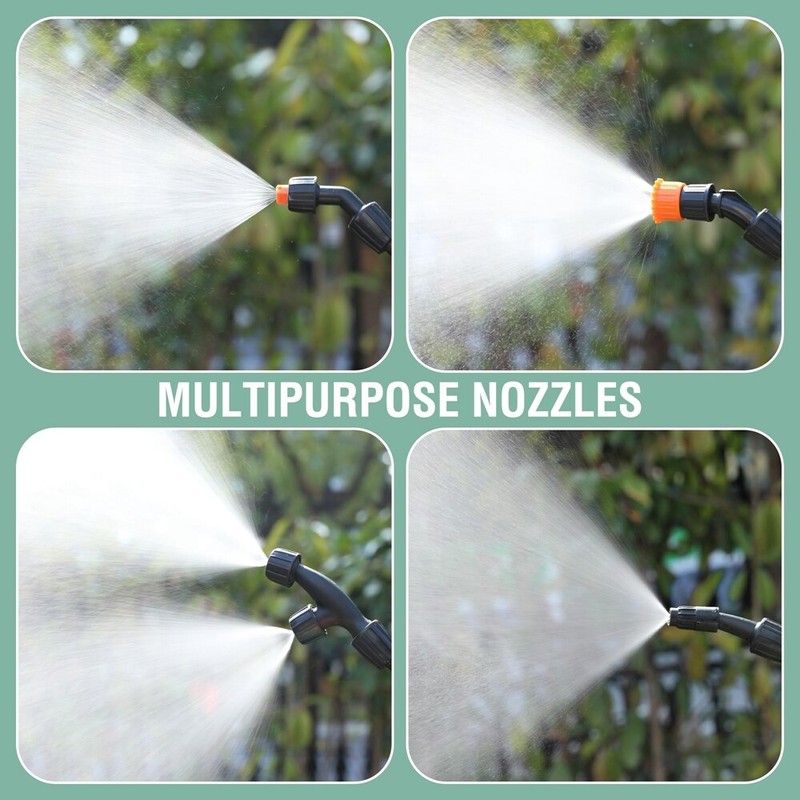 Battery Powered Backpack Sprayers With 4 Nozzle 4 Gal Tank Adjustable 0-70 PSI gallery