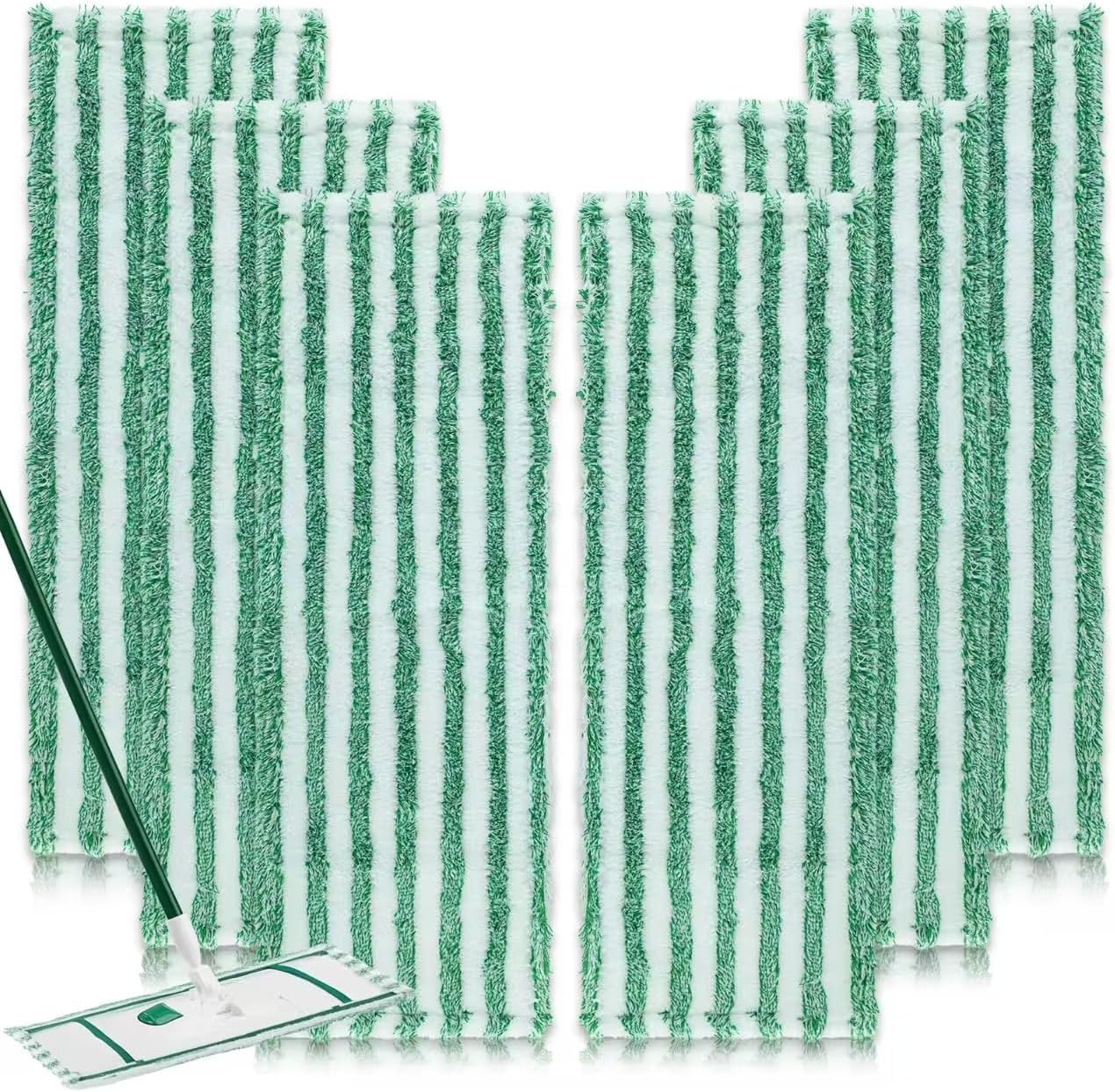 6 Pack Replacement Mop Refills Compatible with Libman Wet & Dry Microfiber Mop, gallery