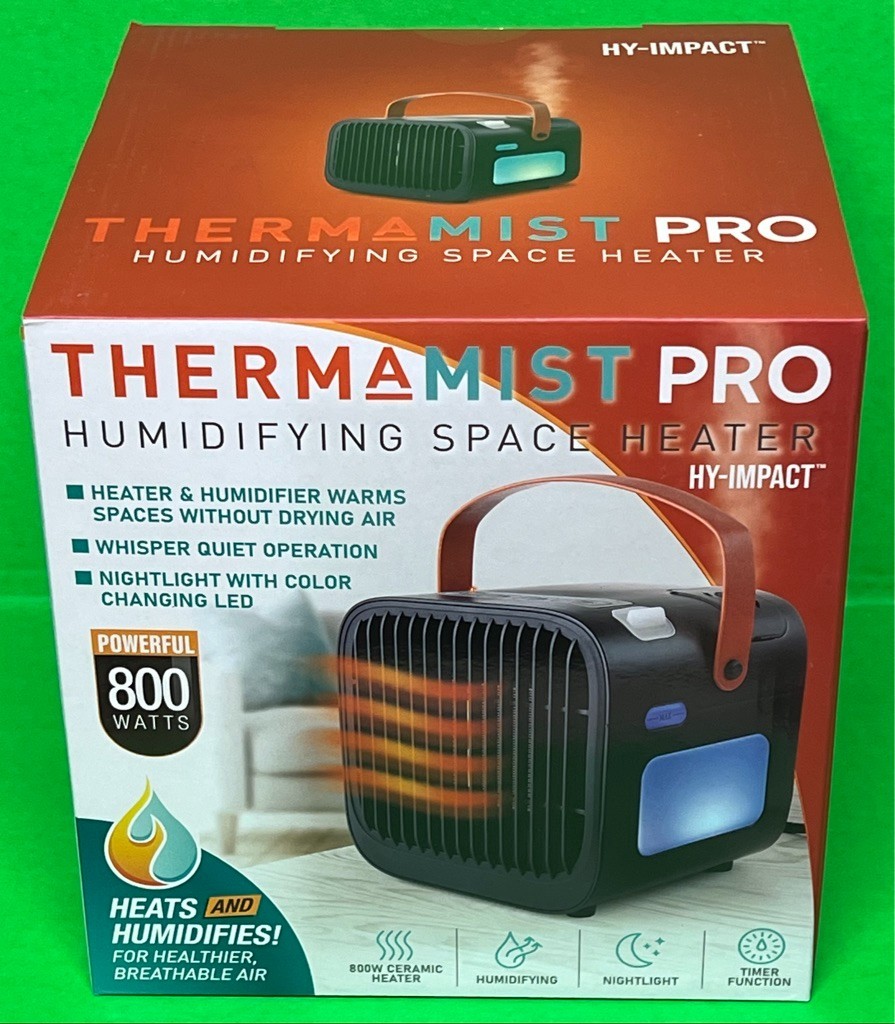 Intertek HY-IMPACT 800W Ceramic Humidifying Space Heater Model: 03439 - NEW gallery