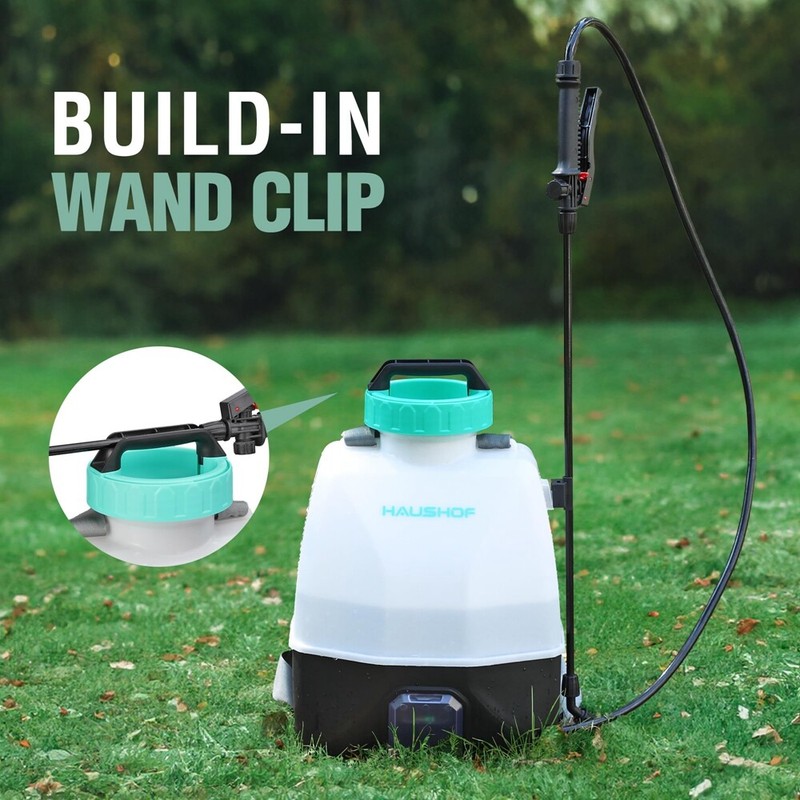 Battery Powered Backpack Sprayers With 4 Nozzle 4 Gal Tank Adjustable 0-70 PSI gallery