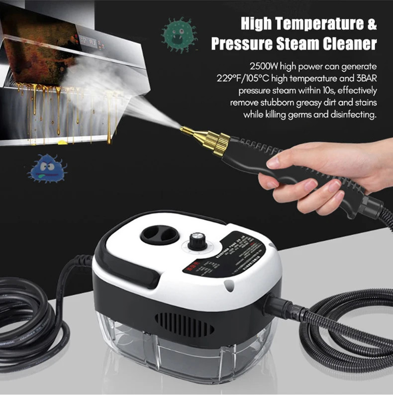 Handheld High Temp Steam Cleaner High Pressure Household Cleaning Machine 2500W gallery