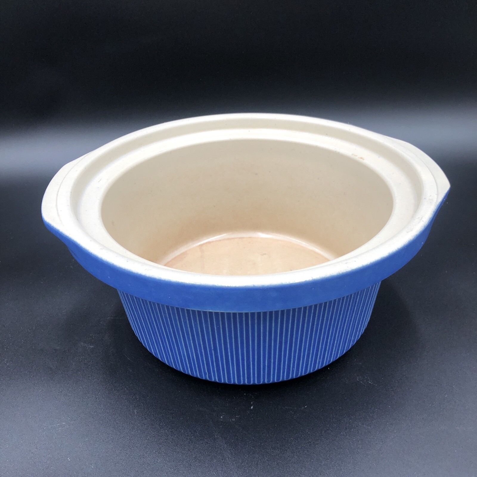 Rival Crock Pot Slow Cooker Blue 5 Qt Ceramic Insert D-256-762 11.5” X 5.25” 5” gallery