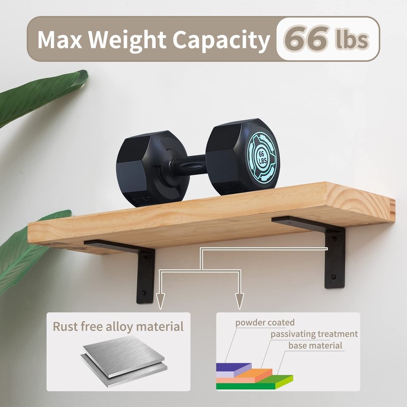 6"x 4"Shelf BracketsL Shelf Brackets die-cast Formation Vertical Angle Premi gallery