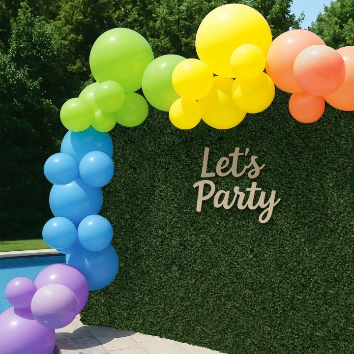 PartyAire 18' Reusable PVC Balloon Arch, 28 pc_Rainbow SAMEDAYSHIP!! gallery