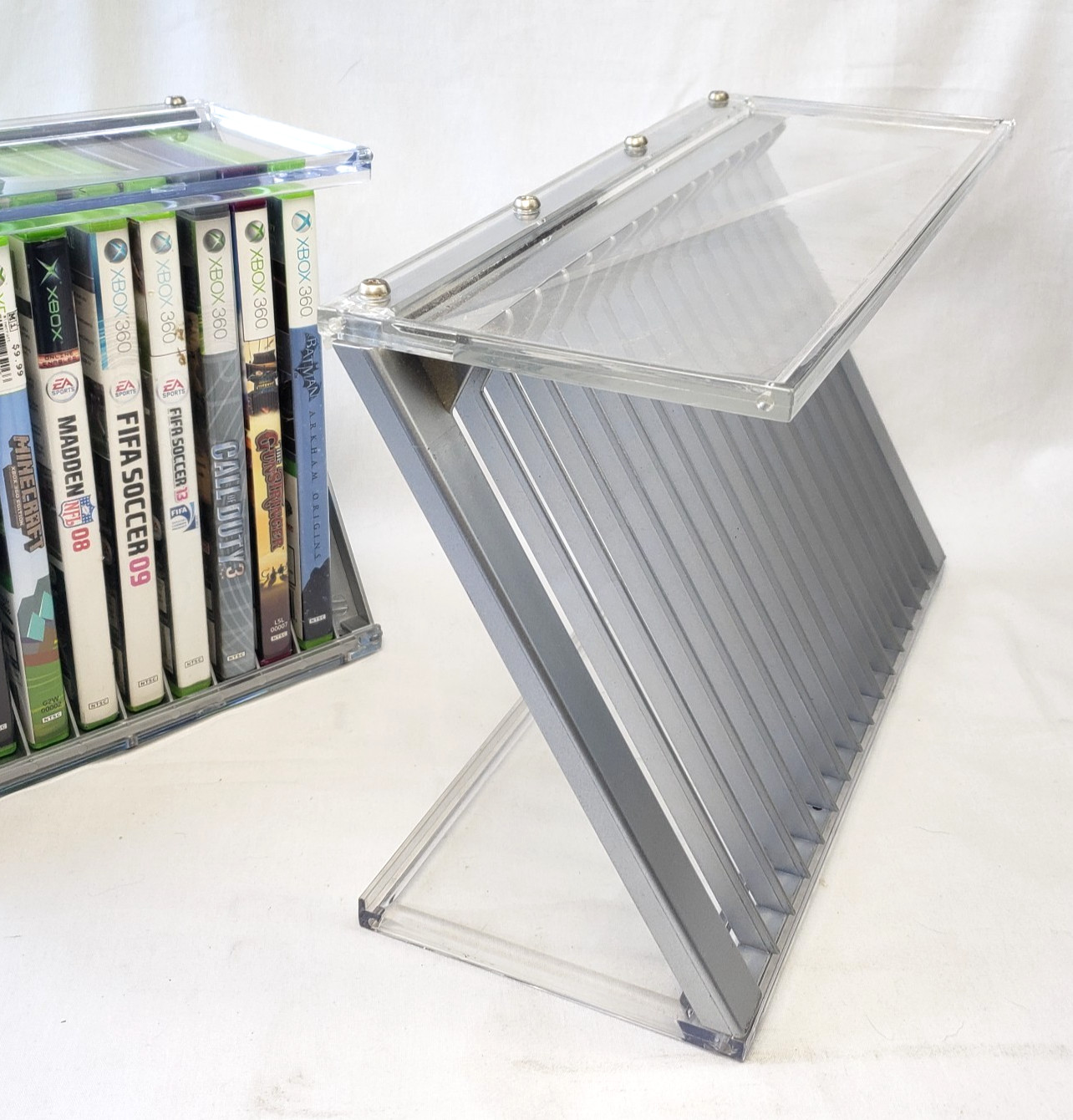 HAMA DVD Gaming Video Game Storage Display Holds 15 Horizontal Vertical gallery