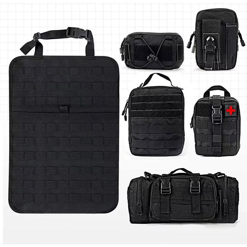 High Quality Multifunction 55*37CM 600D 6PCS in 1 Car Back Seat Tactical Hanging gallery