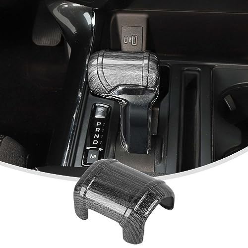 Gear Shifter Cover Compatible with 2021-2024 2025 Ford F150 & dark wood grain gallery