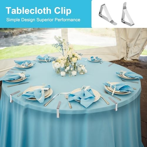 16 Pcs Tablecloth Clips,Table Cloth Holder Clips,Metal Picnic Table gallery