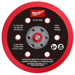 Milwaukee Tool 49-36-2586 Sander Backing Pad, 6 In Dia., 1 In Thick
