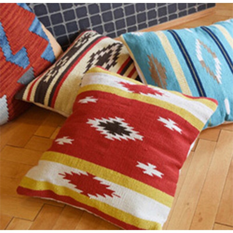 Throw Pillow Sofa Couch Accent Cushion Indian Hand Loomed TTC-340E Azumaya NEW gallery