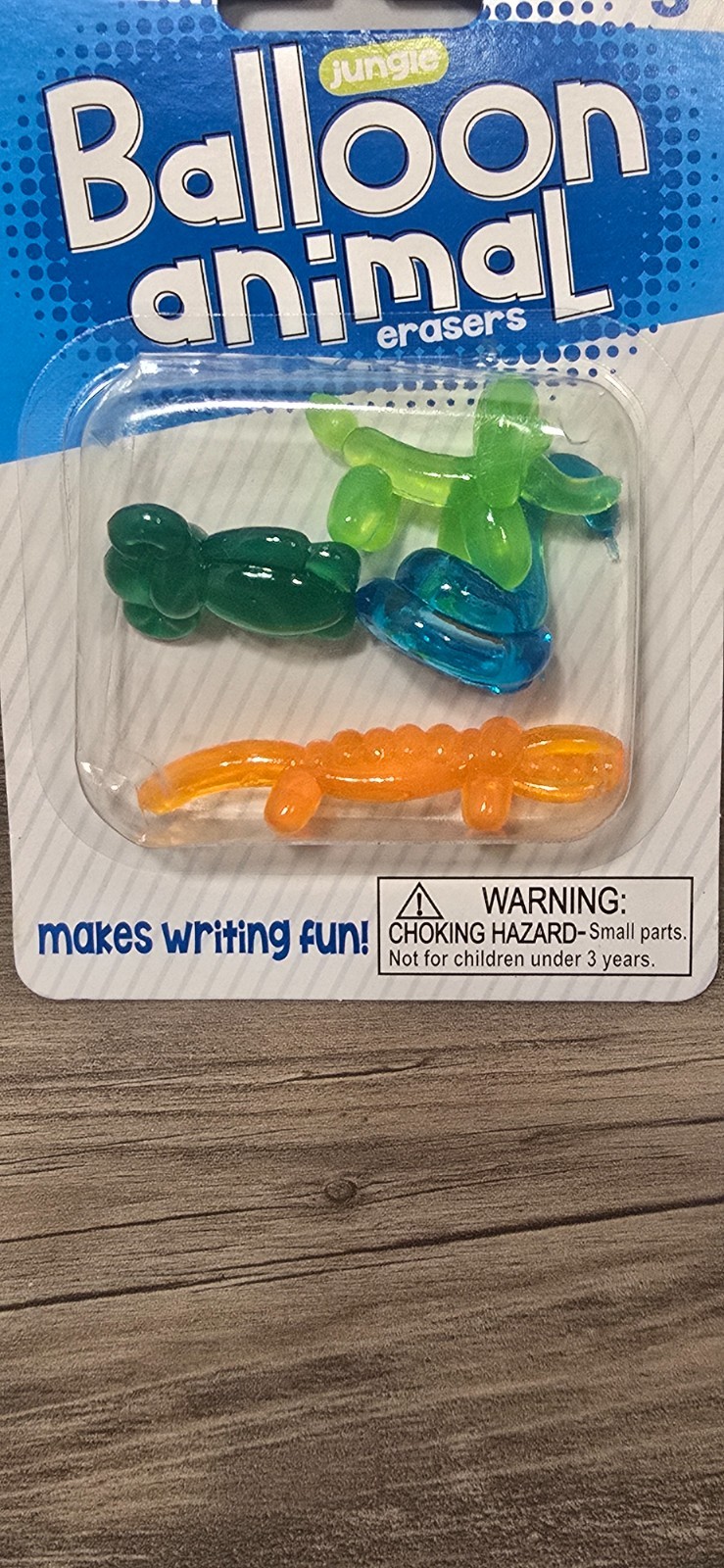 OCEAN & JUNGLE animal theme Balloon animal erasers (12PACK) gallery