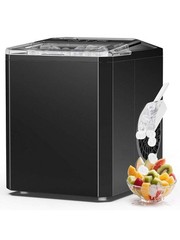 Sweetcrispy Portable Ice Maker 26.5Lbs/24H 6-Minute Bullet Ice, Self-Cleaning