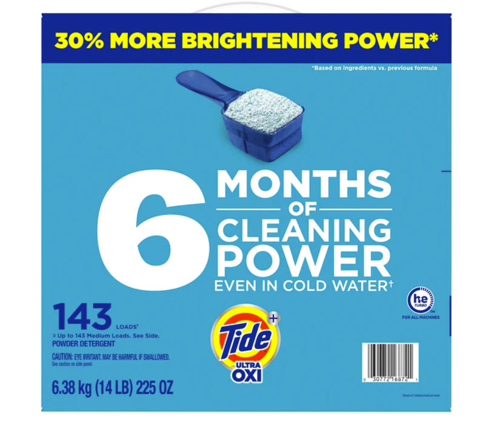 Tide Plus Ultra Oxi Powder Laundry Detergent, Original (143 Loads) gallery