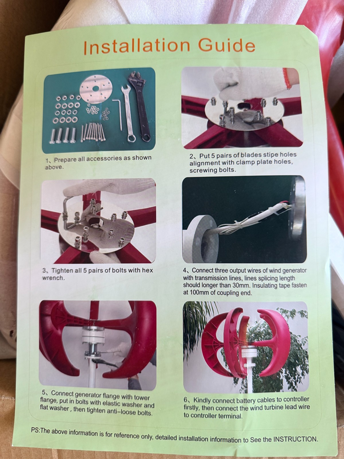 400W Vertical Axis Wind Power Turbine Generator 24V Controller Home Windmill Kit gallery