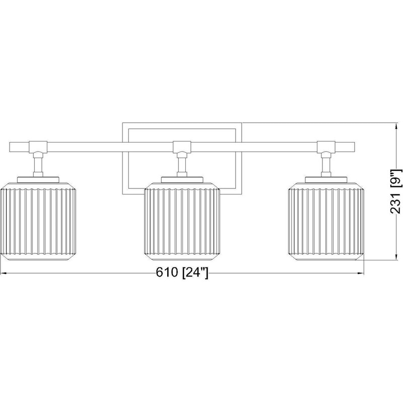 ZLite 75153VCH Landon 3 Light Bath Vanity9 Inch Tall and 24 Inch Wide gallery
