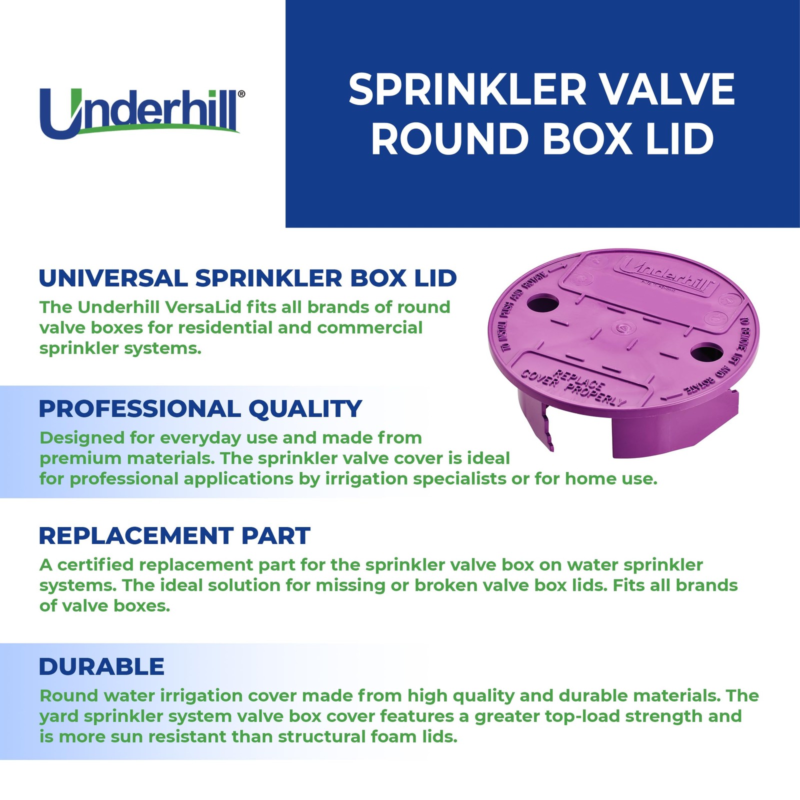 Universal 67 Inch Sprinkler Valve Box Lid for Automatic Irrigation Systems gallery