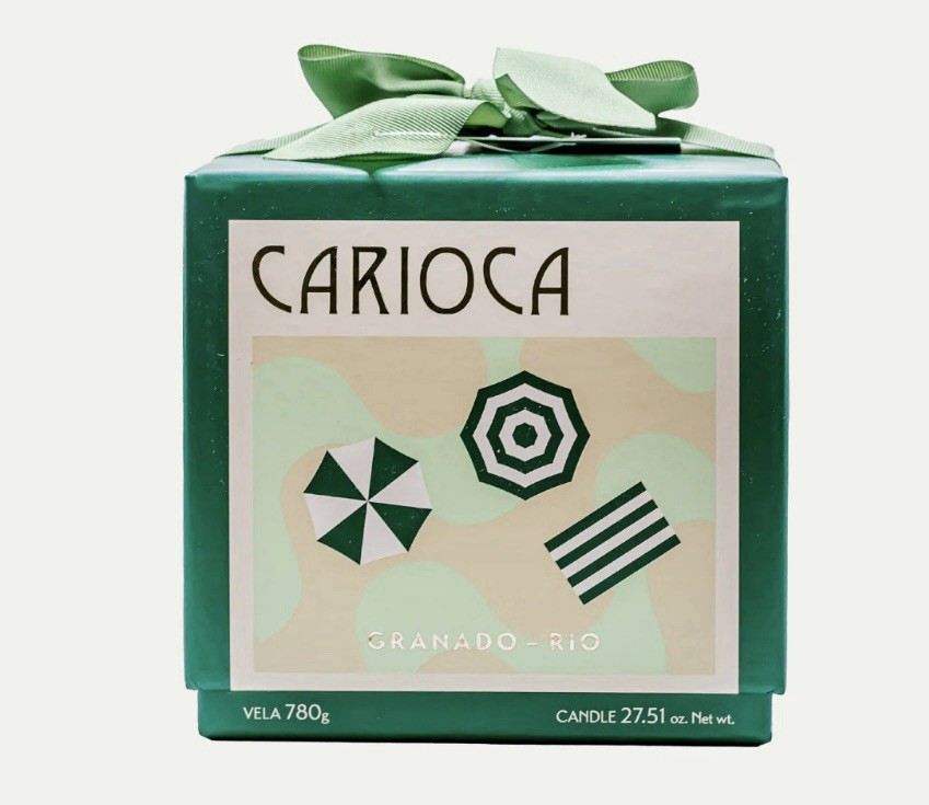 Granado Carioca Large Green Jar Candle, Multiple Wicks, 780g gallery