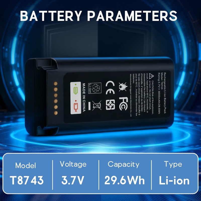8000mAh Battery for eufy E340/C31 Video Doorbell Rechargeable With USB-C Cable gallery