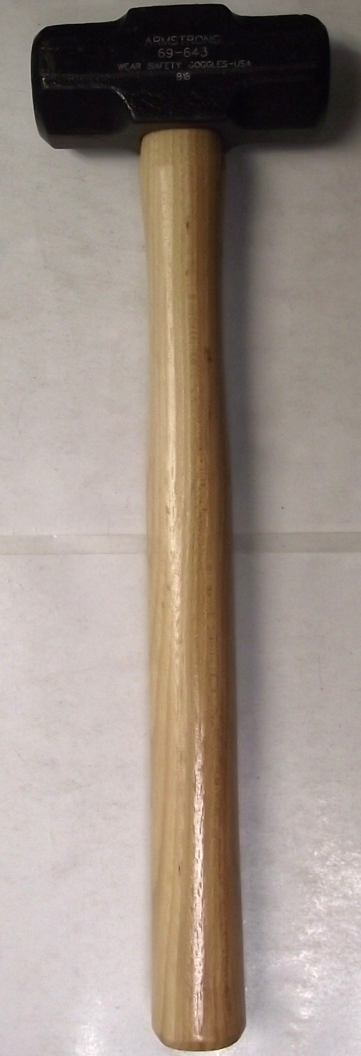 Armstrong 69-643 2-1/2-Pound Double Face Sledge Hammer Hickory Handle USA gallery
