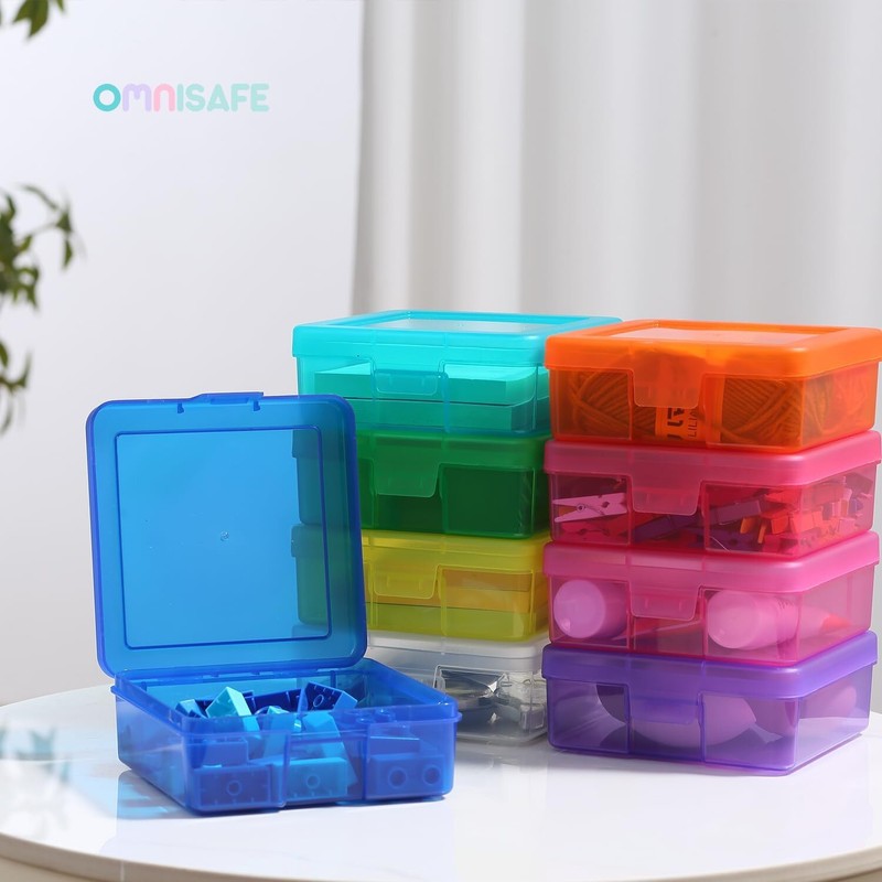 OMNISAFE 18 Pack Small Colored Plastic Hobby Art - 18 gallery