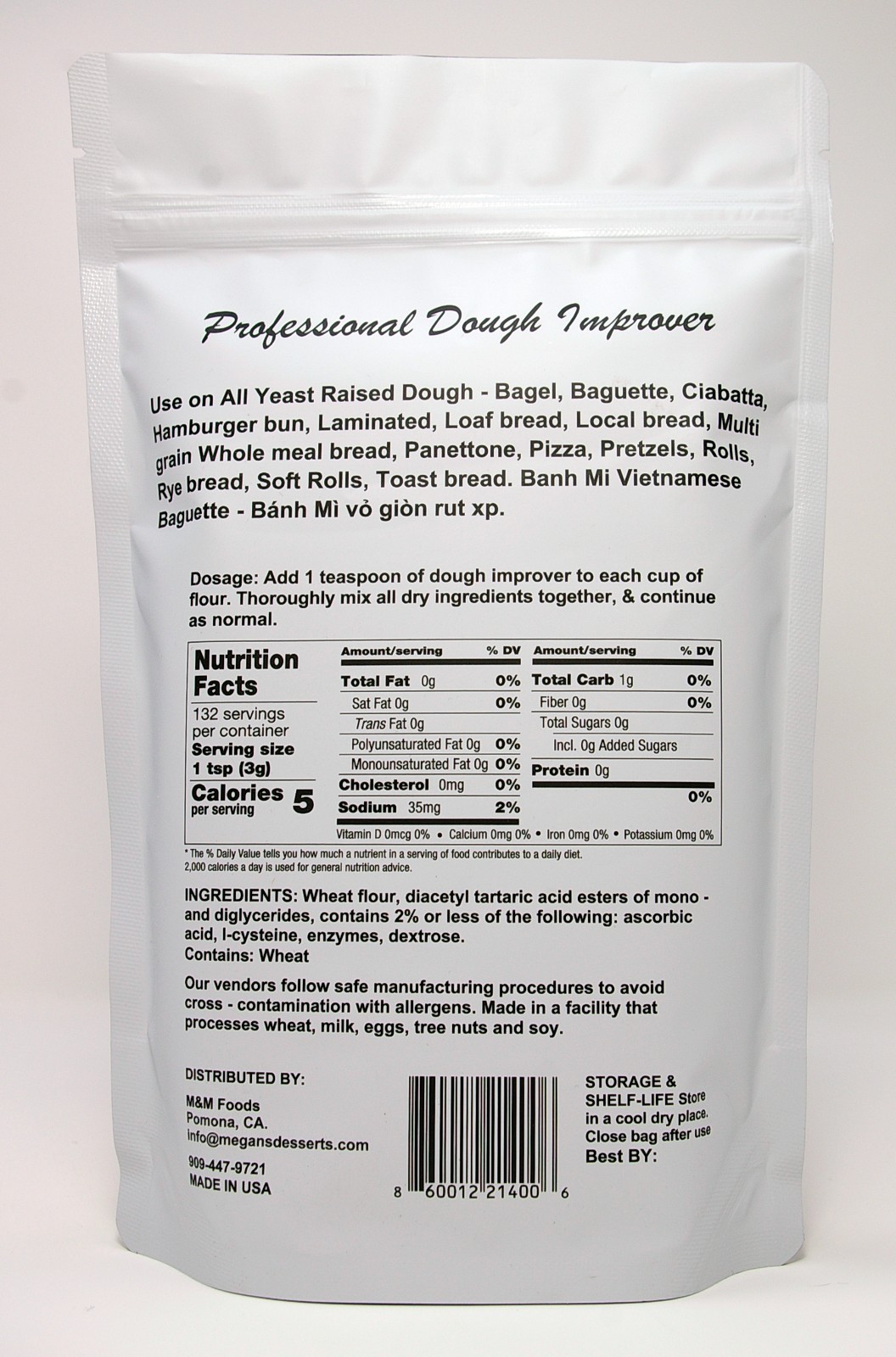 Professional Dough Improver - Dough Enhancer For All Flours - 14 Oz MADE IN USA gallery
