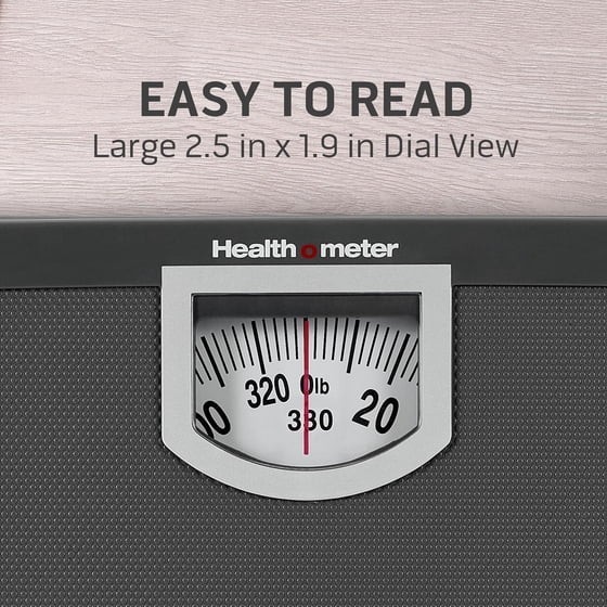 Health o Meter Compact Dial Bathroom Scale 330 lb Capacity Sturdy Metal Platform gallery