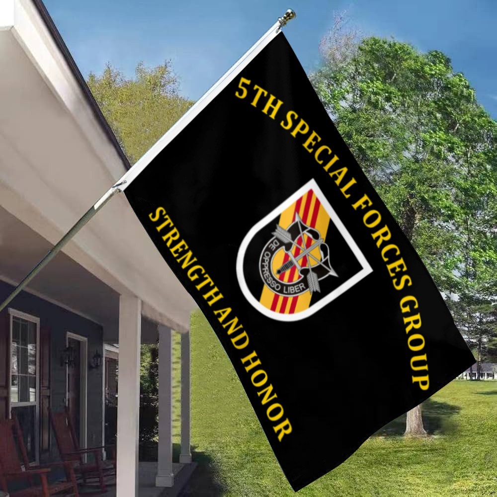5th Special Forces Group Strength and Honor Flag 3x5Feet with Brass Grommets gallery