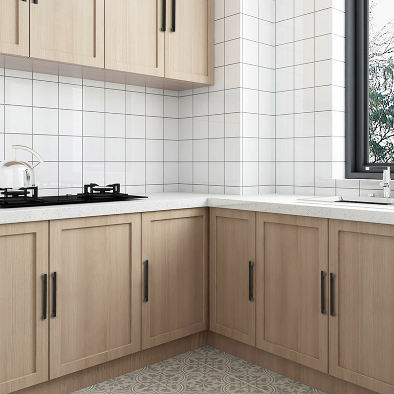 Square Modern Cabinet Handles Pulls Kitchen Drawer Stainless Steel Matte Black gallery